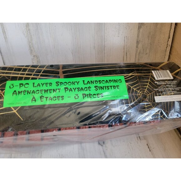 Lemax spooky landscape 3pc layer Halloween Village accessory vintage - Picture 3 of 14